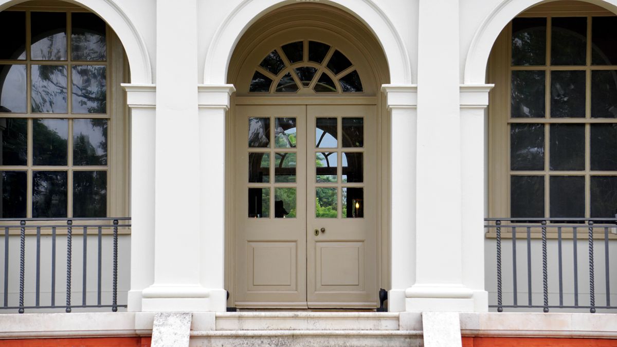 Classic entrance door to a home